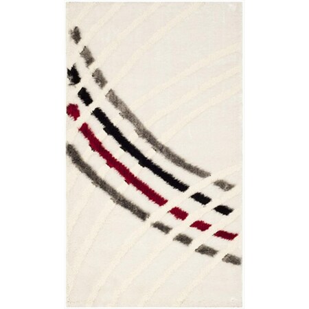Safavieh 8 x 10 ft. Large Rectangle Beige and Multicolor Miami Shag Rug SG360-1391-8